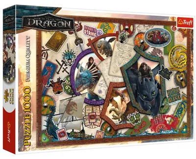 Image de Puzzle 1000 - Comment dresser votre dragon - Trefl Heroes 10959