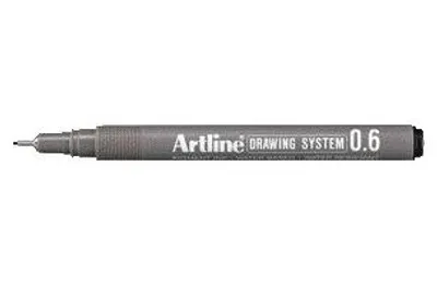 Produktbild von Artline - Technischer Fineliner 0,6 mm schwarz | 12 Stück
