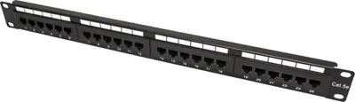 Obrázek produktu pro Goobay 93865, RJ-45, Cat5e, U/UTP (UTP), 22/26, Černá, Instalace do racku
