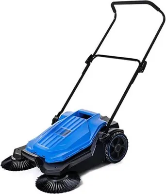 Obrázek produktu pro Ruční zametač 18 l, modro-černý, na písek a listí