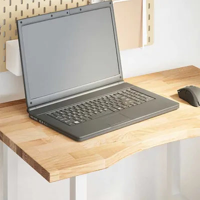 Productafbeelding van Maison Exclusive - Bureaublad, onbehandeld, 80x50x2,5 cm, massief eikenhout
