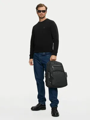 Produktbild von HUGO BOSS Herren Rucksack mit Logo und Zwei-Wege Reissverschluss Dunkelblau 50504306