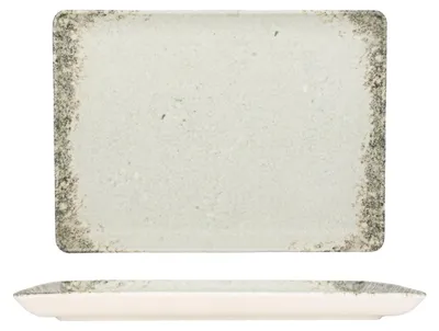 Image de Plat de service Kütahya Porselen - Rustiground - Porcelaine - 30 x 22 cm