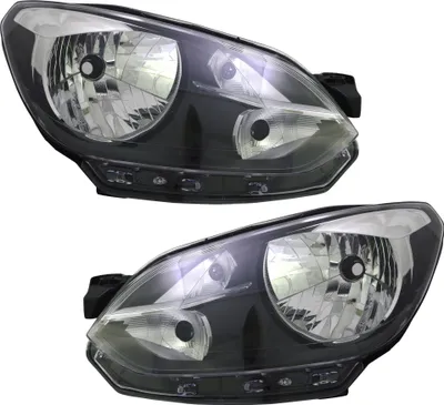 Produktbild von TYC Scheinwerfer Set für VW Up! 12/2011- Schwarz Halogen H4 Streuscheibe LWR