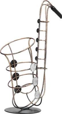 Imagen del producto de Wine Bottle Holder Metal Figurines Saxophone Practical Crafts Home Decoration Accessories