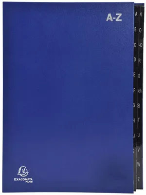 Produktbild von EXACOMPTA Pultordner DIN A4 A-Z 24 Fächer blau