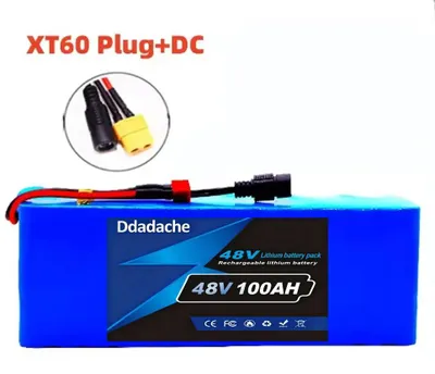 Zdjęcie produktu dla Akumulator litowo-jonowy 48V 100Ah - bateria 13S3P - moc 2000W - zintegrowany system zarządzania baterią (BMS) - do skuterów elektrycznych 48V - złącze XT60 DC