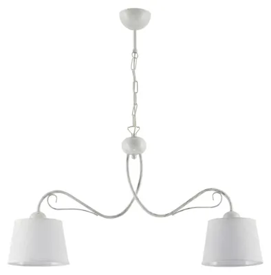 Obrázok produktu pre Závesná lampa KAMELIA, biela, 2xE27x40W, kov, rozmery: 80x80x20 cm, IP20, Jupiter