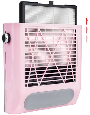 Produktbild von Nagelstaubsauger, 80W Leistungsstarker Nagel Staubsauger mit Filter, 2 Geschwindigkeiten einstellbar, Professionelle Maniküre-Sets, Rosa