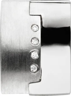Produktbild von JOBO Anhänger 950 Platin teil matt 4 Diamanten Brillanten 0,03ct.