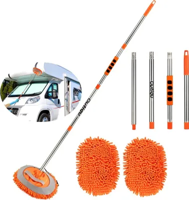 Produktbild von Auto Bürste, Waschbürste, Autowaschbürste mit langem Griff 157cm Auto-Reinigungsbürste