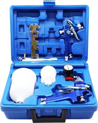 Immagine prodotto di Set professionale di pistole a spruzzo con ugelli da 0,8 mm e 1,4 mm per la verniciatura di automobili