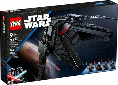 Produktbild von LEGO 75336 Star Wars Die Scythe - Transportschiff des Großinquisitors, Spielzeug-Raumschiff mit 2 Shootern, Ben Kenobi Minifigur und Lichtschwertern, Obi-Wan Kenobi Set