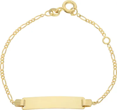 Produktbild von Gravur Armband Gold 585 Kinder Juwelmalux JL48-03-0007 14 cm