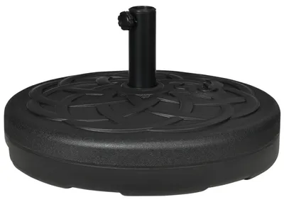 Produktbild von Sonnenschirmständer bis 35 kg befüllbar Schirmständer, Rund Schirmhalter, Schirmgewicht, Ständer für Sonnenschirm Ø38/48 mm, für Balkon, Terasse, Garten, Schwarz