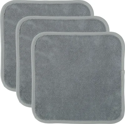 Produktbild von Erwin Müller Abschminktuch 3er-Pack grau 30x30 cm