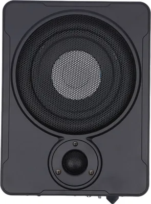 Produktbild von 8" 12V Aluminum Ultra Dünne Auto Untersitz Aktiv Subwoofer Bass Lautsprecher Verstärker Car Audio mit Kabel Schwarz 150Hz