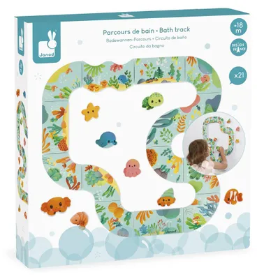 Produktbild von Janod Badespielzeug Badparcours - buntes Badespielzeug Meerestiere
