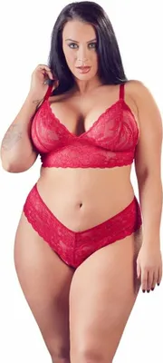 Produktbild von Cottelli Collection - Kruisloze Kanten Lingerieset