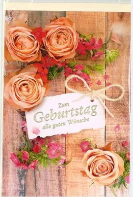Produktbild von Geburtstag Rosen Schleife