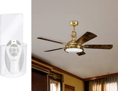 Produktbild von Leiser Deckenventilator mit LED Licht und Fernbedienung Ø 142cm - Flügel wendbar