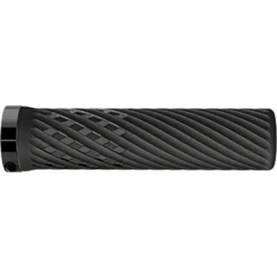 Produktbild von Herrmans Lenkergriffe 'Luna Lock', 130/90 mm, Ø 22 mm, schwarz (1 Paar)