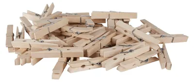 Produktbild von 50er Wäscheklammern aus Buchenholz EUROHOME® – 12x7,5x7,5cm – ideal für den täglichen Gebrauch