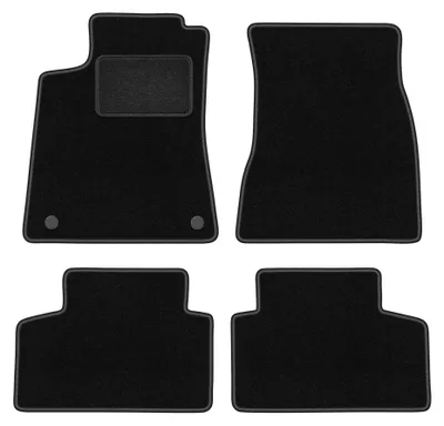 Image de Tapis de sol en moquette pour Mercedes GLB X247 depuis 2019 (SUV) – jeu de 4 pièces, noirs, sur mesure – Wielganizator LUX