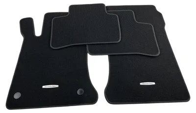 Image de Tapis de sol en velours pour Mercedes-Benz GLK, modèle X204, couleur noire, originaux