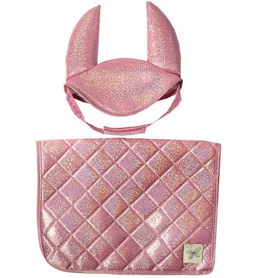 Produktbild von byAstrup Schabracke und Fliegenhaube Glitter Hobby Horse Saddle Pad Pink