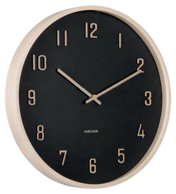 Produktbild von WANDUHR Nervadura - Schwarz - 40,8/40,8/ cm
