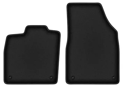 Image de Tapis avant en moquette pour Audi Q4 2021-2022 (E-tron) – 2 pièces, noirs, sur mesure – Wielganizator DURBAN