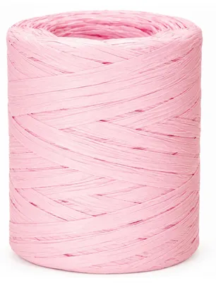 Raffiabast Papierband 200 m, rosa, 0,8 cm breit