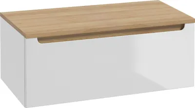 Produktbild von Waschtischunterschrank 80cm Livia mit 1 Schublade, Weiß
