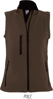 Immagine prodotto di SOLs 46801 | Scaldacorpo / Gilet Softshell Rallye da donna senza maniche - Colore: Dark Chocolate - Taglia: XXL