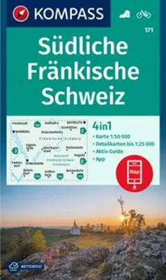 Obrázok produktu pre KOMPASS Turistická mapa 171 Južné Franské Švajčiarsko 1:50 000
