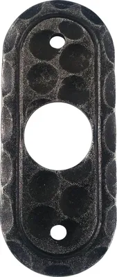 Produktbild von HALCÖ Drückerrosette SILL oval, 30 x 42 mm, verzinkt schwarz passiviert