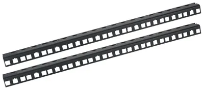 Rackschiene für 10 Zoll Serverschränke mit 10 Höheneinheiten von HMF in Schwarz