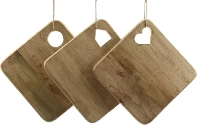 Produktbild von Schneidebrett Mangoholz natur L/B/H 30/30/2 cm 1 Stück