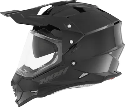 Image de Casque tout-terrain N312 Dualsport, visière intégrée, noir brillant, M
