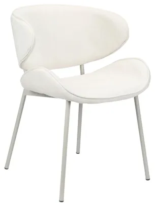 Image de Selsey Pretically - Chaise rembourrée avec chenille facile d'entretien, Crème