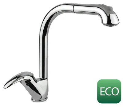 Zdjęcie produktu dla Sapho Axus - Bateria zlewozmywakowa z wyciąganym prysznicem, chrom 1112-72