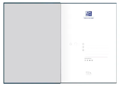 Produktbild von Oxford gebundenes Buch A4, liniert, 192 Seiten, 4 Farben, 5 Stück