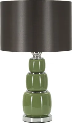 Obrázek produktu pro Stolní lampa Mauro Ferretti Eva Three E27 Ø 32,5x55 cm zelená černá