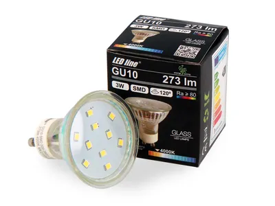 Produktbild von LED Line 10x GU10 3W LED Leuchtmittel Neutralweiß 4000K 273 Lumen Spot Strahler Einbauleuchte Energiesparlampe Glühlampe