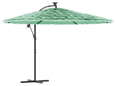 Produktbild von vidaXL Sonnenschirm mit Stahlmast Grün 269x269x235 cm
