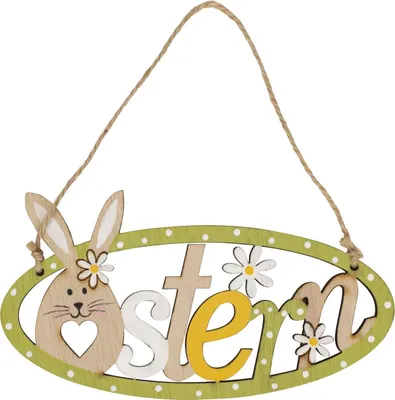 Produktbild von Mel-O-Design Deko Holz Schild Ostern