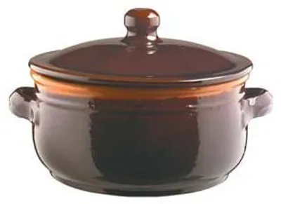 Imagen del producto de Olla de terracota Brunella con tapa - 27 cm