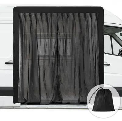 Immagine prodotto di Zanzariera per auto Ikodm per portiera, 165×165 cm, con chiusura magnetica, rete anti-insetti per furgoni, SUV e campeggio
