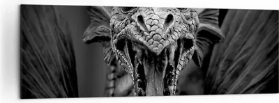 Produktbild von Bild auf Leinwand - Leinwandbild - Drache Kreatur Waage - 160x50cm - Wand Bild - Wanddeko - Leinwanddruck - Bilder - Kunstdruck - Wanddekoration - Leinwand bilder - Wandkunst - AB160x50-0245